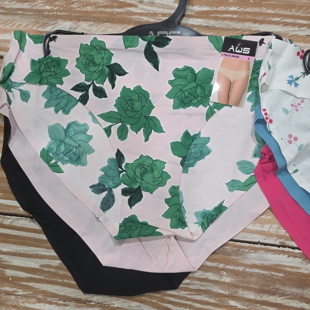 New 6 AQS Seamless Womens Panties Underwear L - Picture 3 of 7